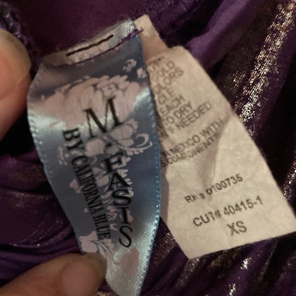 Purple and silver tube top size XS - Picture 2 of 2